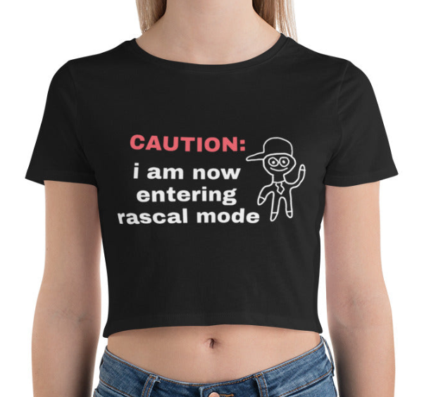 RASCAL MODE CROPPED BABY TEE