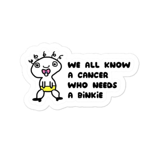 CANCER STICKER